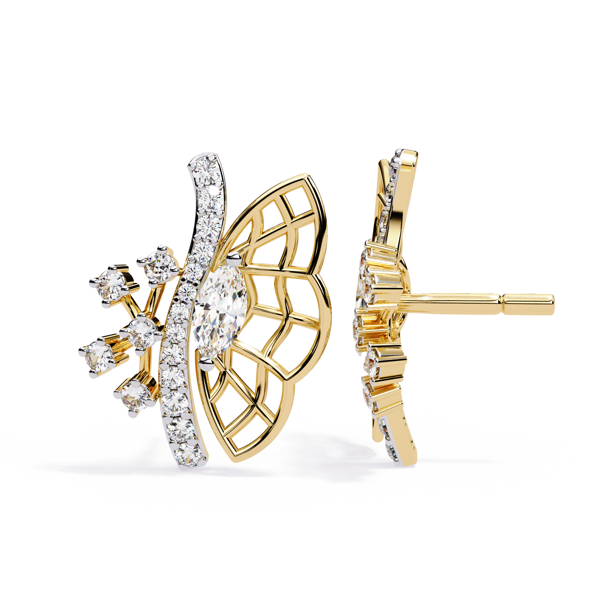 0.37ct Marquise Diamond Earrings | Solitairekart